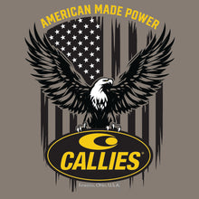 Load image into Gallery viewer, Callies Eagle Flag T-Shirt : Stone Gray