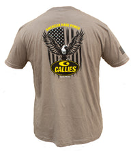 Load image into Gallery viewer, Callies Eagle Flag T-Shirt : Stone Gray