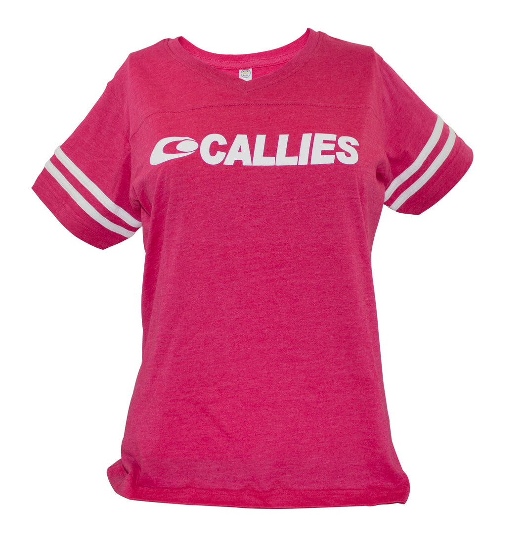 Womens Racing Stripe Top (Pink & Grey Available)